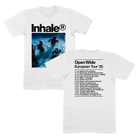 Open Wide EU Tour '25 White T-Shirt