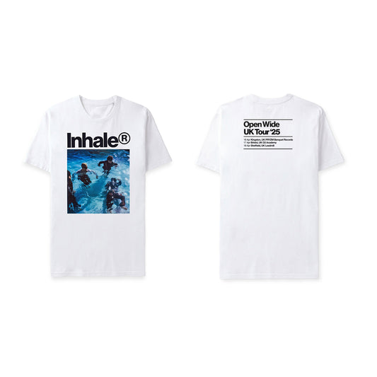 Open Wide UK April Tour '25 T-Shirt White